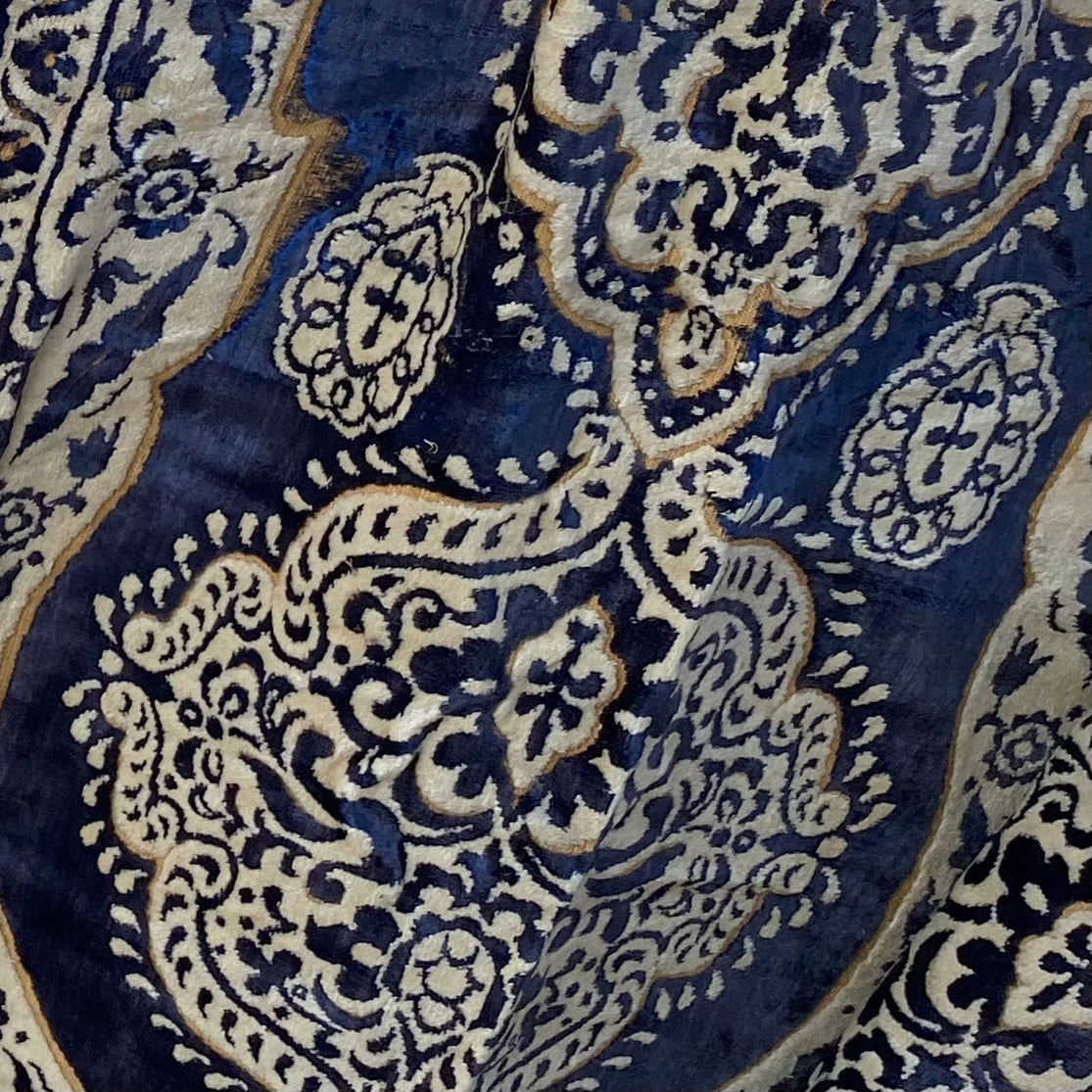 SAHARA Carpet Bag (blue & cream)