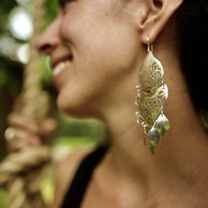TESS0103 Party Earrings  by herosisters - Luxury handmade silver jewelry and accessories